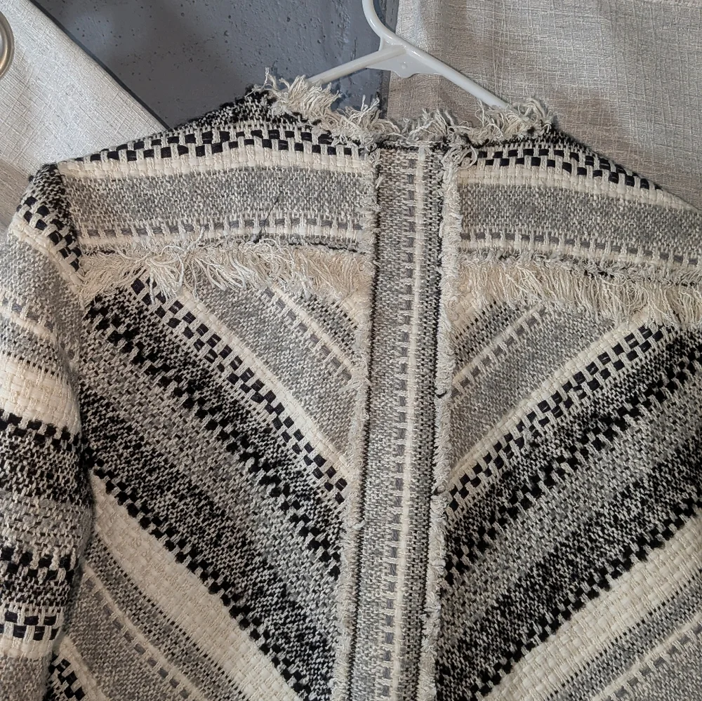 Rebecca Taylor $695 Artisan Tweed Fringe Coat In Size 8 - Picture 17 of 17